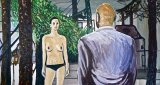 Lucius Pax : Large Painting 2011 4 : oil on canvas : 118 1/4 x 63 inches : 300 x 160 cm : untitled
