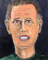Oh mother! What have I done! Lucius Pax : 2021 108 : acrylic on paper : 75 x 105 cm