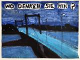 Wo denken Sie hin? : Lucius Pax : 2020 42 : acrylic and paper on paper : 100 x 75 cm