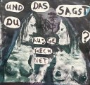 Und das sagst ausgerechnet du? : Lucius Pax : 2025 61 : acrylic and paper on paper (acid free) : 59,9 x 58 cm
