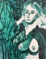 The initiation : Lucius Pax : 2025 64 : acrylic on paper (acid free) : 52 x 75 cm