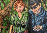 Die Sekte / The cult / De sekte : Lucius Pax : 2023 67 : acrylic on paper : 105 x 75 cm