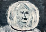I've seen it all : Lucius Pax : 2025 76 : acrylic on paper (acid free) : 41,5 x 30,3 cm