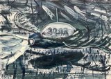 All together in our little bubble : Lucius Pax : 2025 81 : acrylic on paper (acid free) : 105 x 75 cm