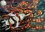 Tùùùùrlijk, dit hadden we nog niet. Dat kan er ook nog wel bij / Sure, this is new. That can be added as well : Lucius Pax : 2023 82 : acrylic on paper : 105 x 75 cm
