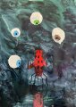 The shithole : Lucius Pax : 2024 12 : acrylic on paper : 75 x 105 cm