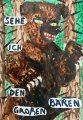 sehe ich den großen Bären : Lucius Pax : 2025 31 : acrylic and paper on paper (acid free) : 75 x 105 cm