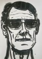 Model II : Lucius Pax : 2026 125 : acrylic on paper (acid free) : 75 x 105 cm