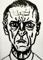 Model V : Lucius Pax : 2026 128 : acrylic on paper (acid free) : 75 x 105 cm