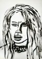 Model X : Lucius Pax : 2026 135 : acrylic on paper (acid free) : 75 x 105 cm