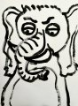 Model XIX : Lucius Pax : 2026 147 : acrylic on paper (acid free) : 75 x 105 cm