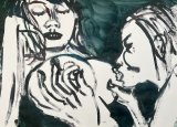 The sea of love XV : Lucius Pax : 2026 61 : acrylic on paper (acid free) : 105 x 75 cm