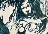 The sea of love XIX : Lucius Pax : 2026 65 : acrylic on paper (acid free) : 105 x 75 cm
