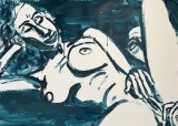 The sea of love XXI : Lucius Pax : 2026 67 : acrylic on paper (acid free) : 105 x 75 cm