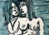 The sea of love XXIII : Lucius Pax : 2026 69 : acrylic on paper (acid free) : 105 x 75 cm