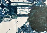 De zwarte vlek : Lucius Pax : 2026 78 : acrylic on paper (acid free) : 105 x 75 cm