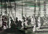 Just one moment in time XVIII : Lucius Pax : 2026 85 : acrylic on paper (acid free) : 105 x 75 cm