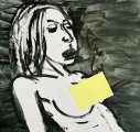 Desire IX : Lucius Pax : 2026 94 : acrylic on paper (acid free) : 77 x 75 cm