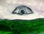 Lucius Pax : Small Painting 2013 42 : Jungle 15 : acrylic on paper : 65,2 x 50,3 cm : untitled
