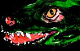 Lucius Pax : Small Painting 2013 48 : Jungle 19 : acrylic on paper : 50,1 x 32,5 cm : untitled