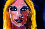 Lucius Pax : Small Painting 2013 64 : Jungle 22 : pencil & acrylic on paper : 50,2 x 32,8 cm : untitled
