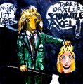 Lucius Pax : Small Painting 2014 5 : Torres Daxler 82 : pencil & acrylic on paper : 63,5 x 65 cm : title : Axel: “Mir ist übel.” Torres Daxler: “Schnauze Axel!”